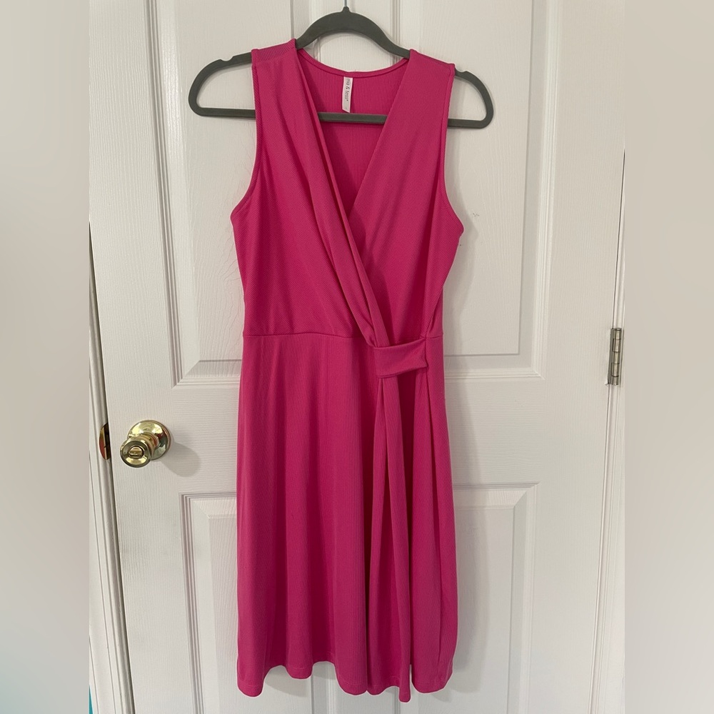 Summertime Pink Sleeveless Dress
